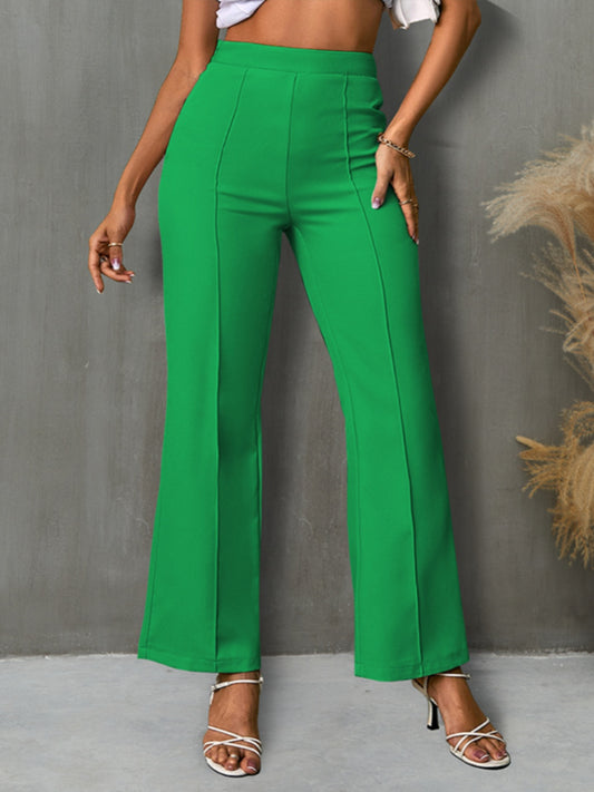 High Waist Straight Pants - ships from supplier in approximately 10 business days