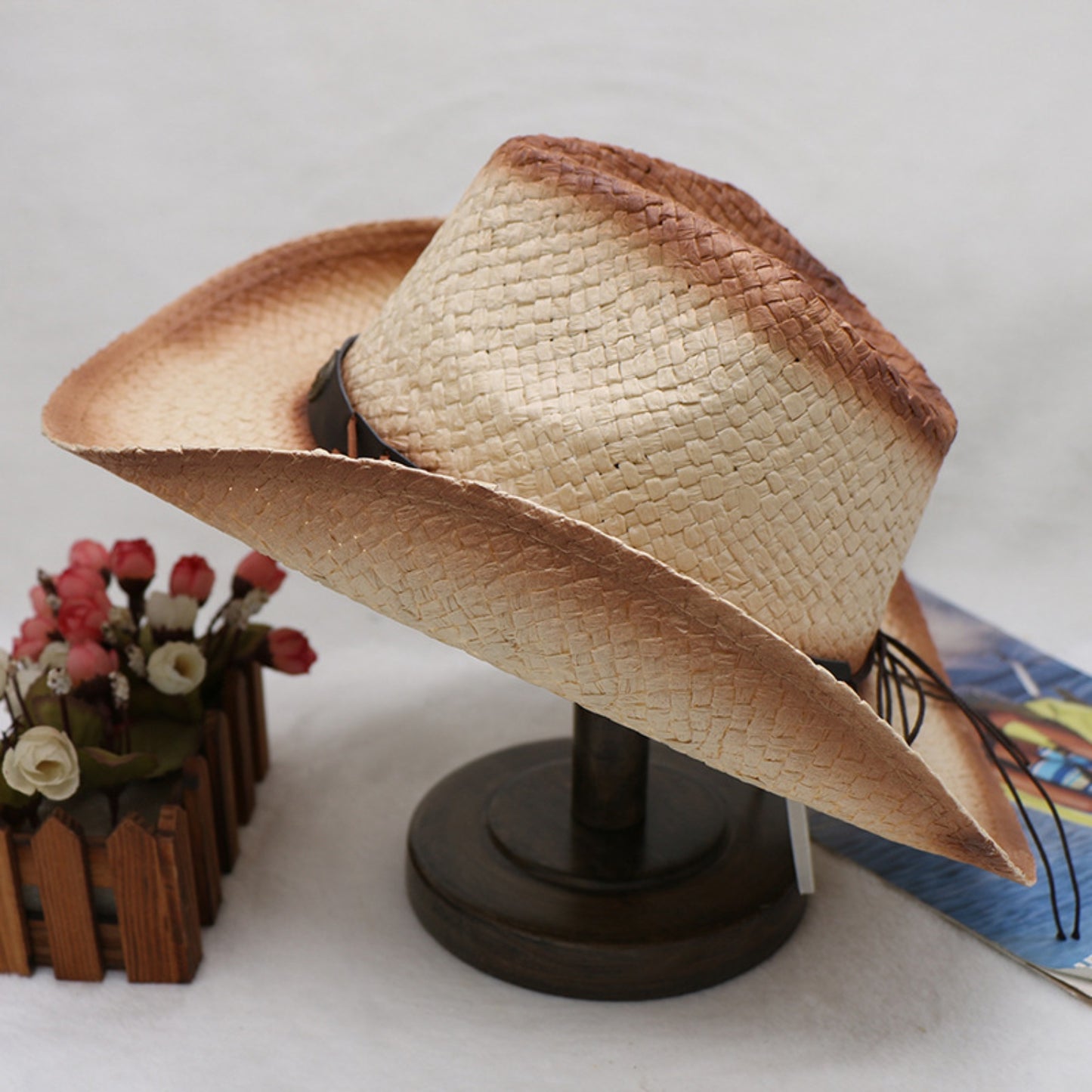 Papyrus Wide Brim Cowboy Hat - ships from supplier in approximately 10 business days