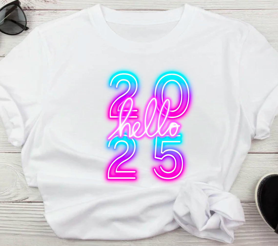 Neon 2025 Tee, Sweatshirt