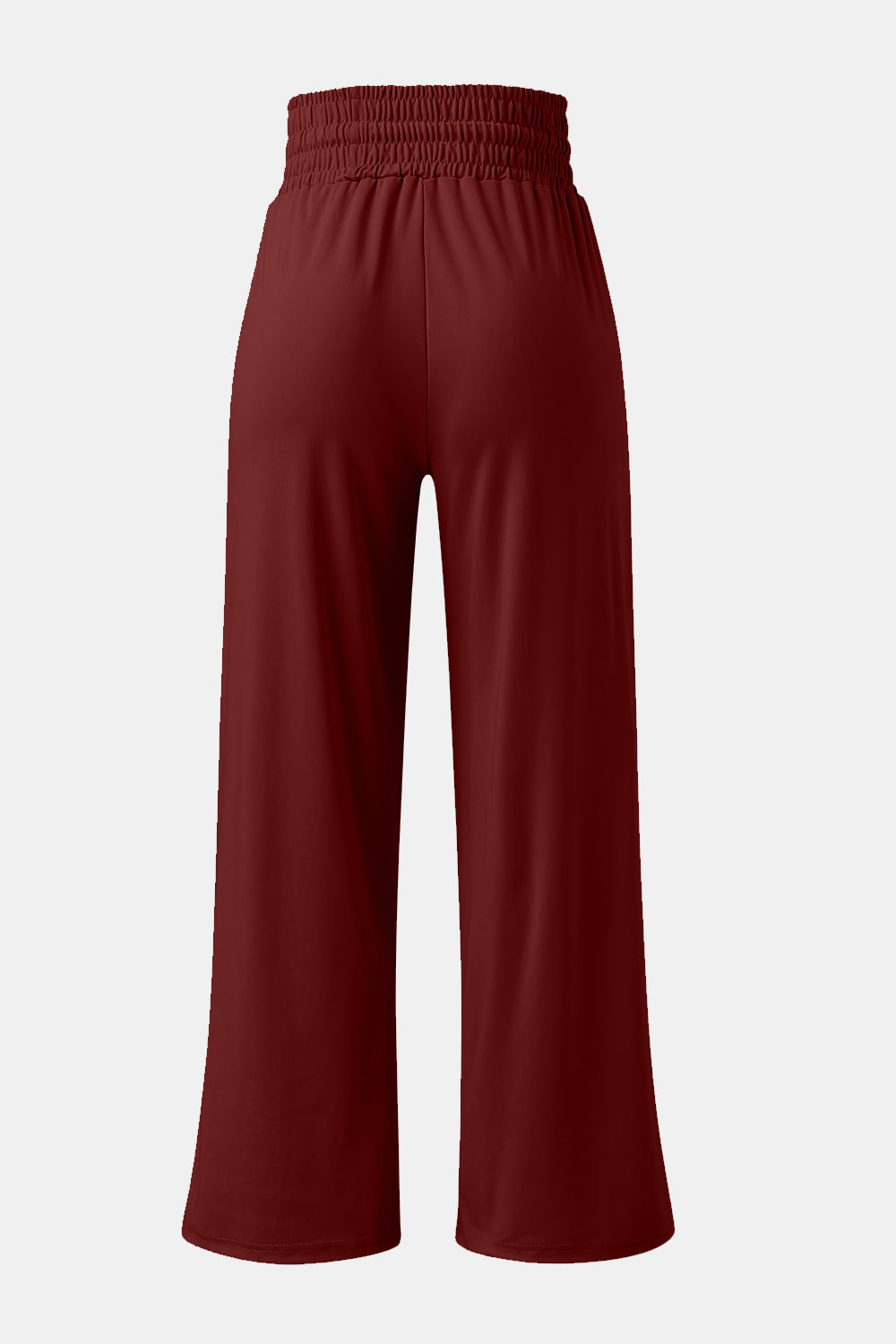 Full Size Drawstring High Waist Wide Leg Pants - ships from supplier in approximately 10 business days