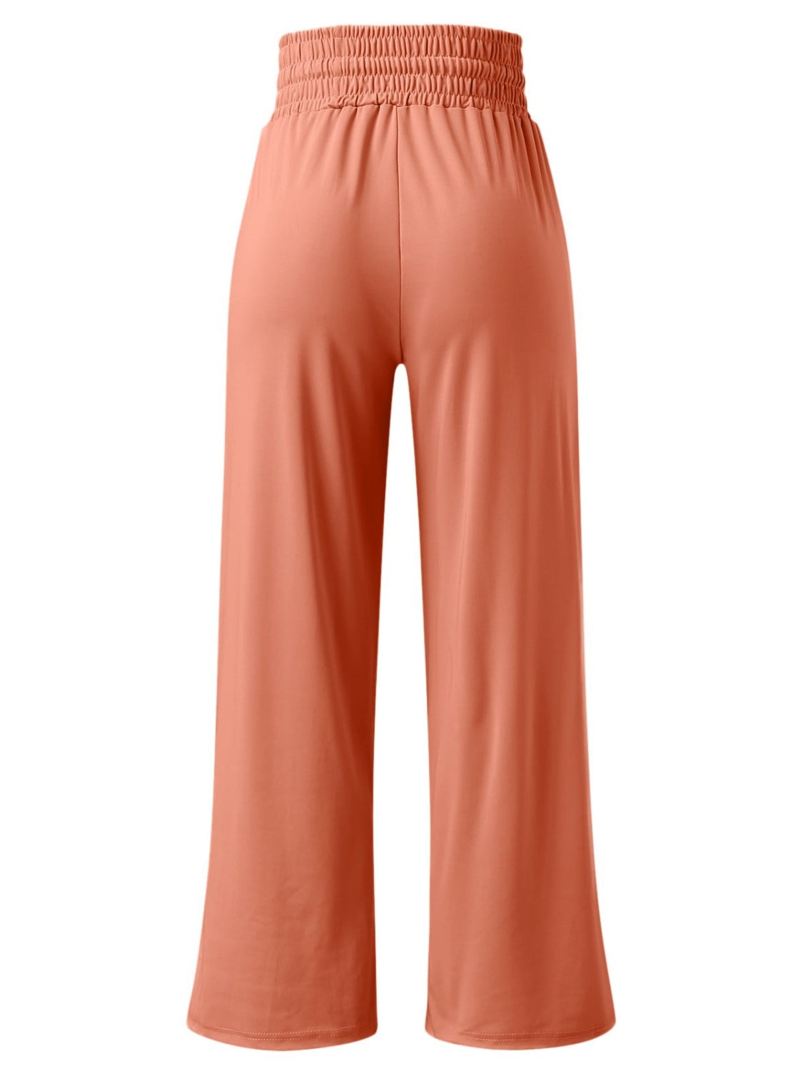 Full Size Drawstring High Waist Wide Leg Pants - ships from supplier in approximately 10 business days