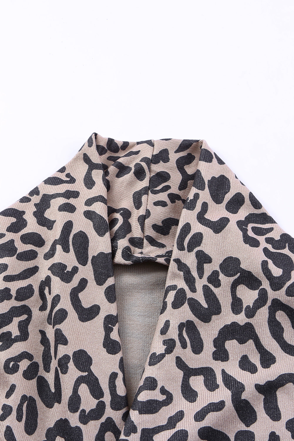 Leopard Open Front Long Sleeve Cardigan - ships from supplier in approximately 10 business days