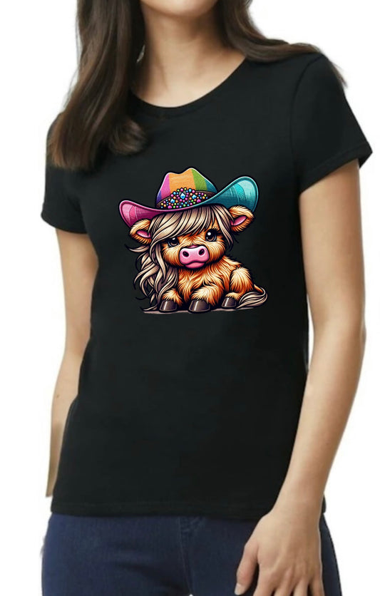 Highland Cow “girl” Tee