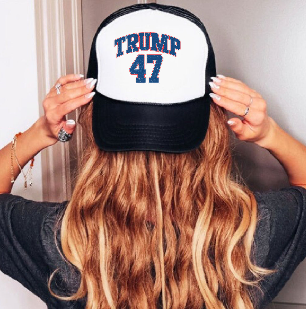 Trump 47 print cap