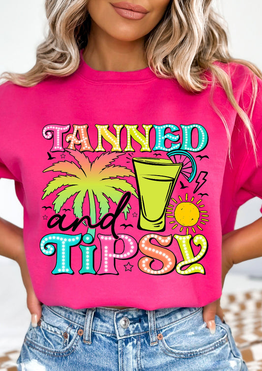 Tanned & Tipsy Tee