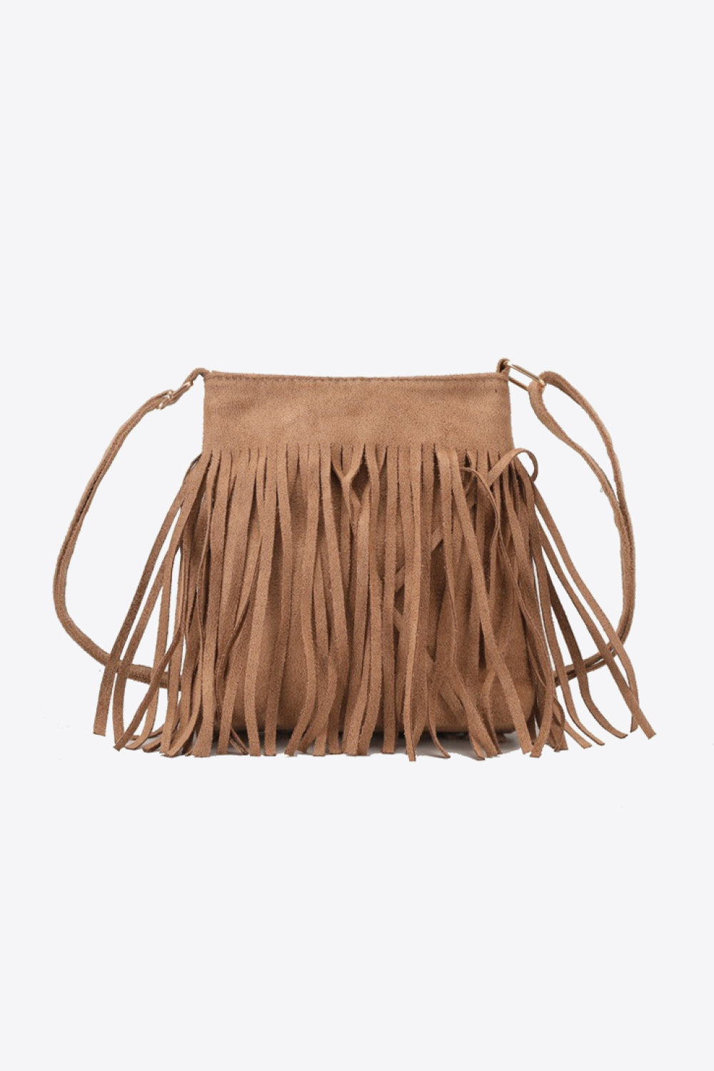 Adored PU Leather Crossbody Bag with Fringe - ships from supplier in approximately 10 business days