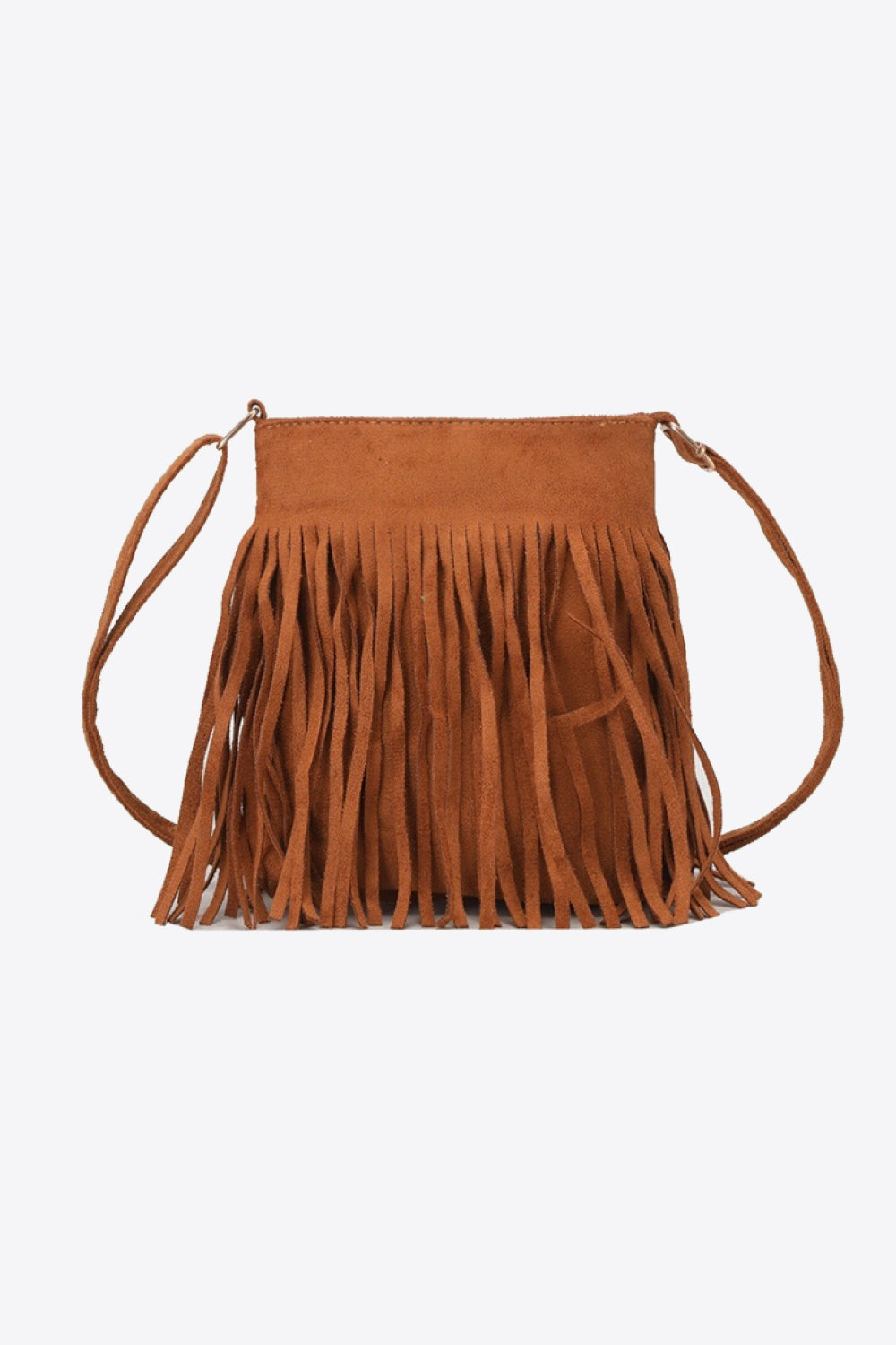 Adored PU Leather Crossbody Bag with Fringe - ships from supplier in approximately 10 business days