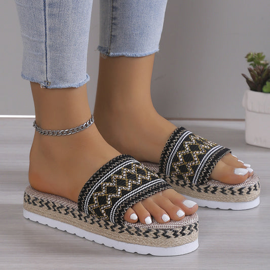 Open Toe Platform Sandals - ships from supplier in approximately 10 business days