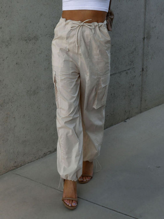 Drawstring Pants with Pockets - ships from supplier in approximately 10 business days