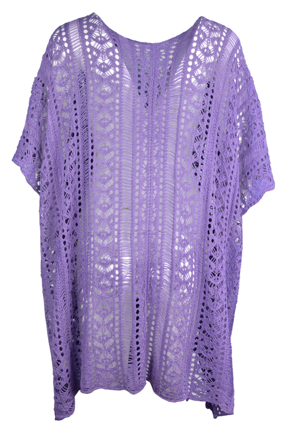 Cutout V-Neck Cover-Up with Tassel - ships from supplier in approximately 10 business days